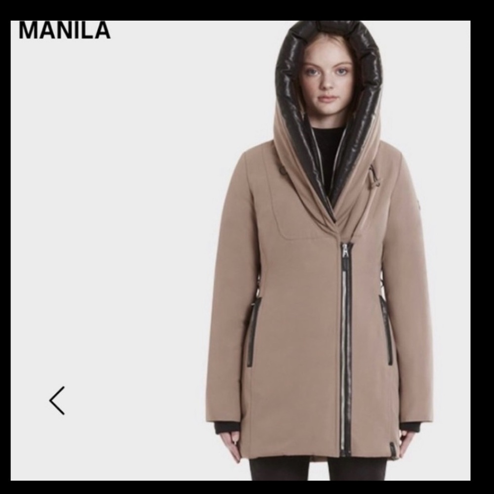 RUDSAK Manila Women's Beige and Black Puffer Coat